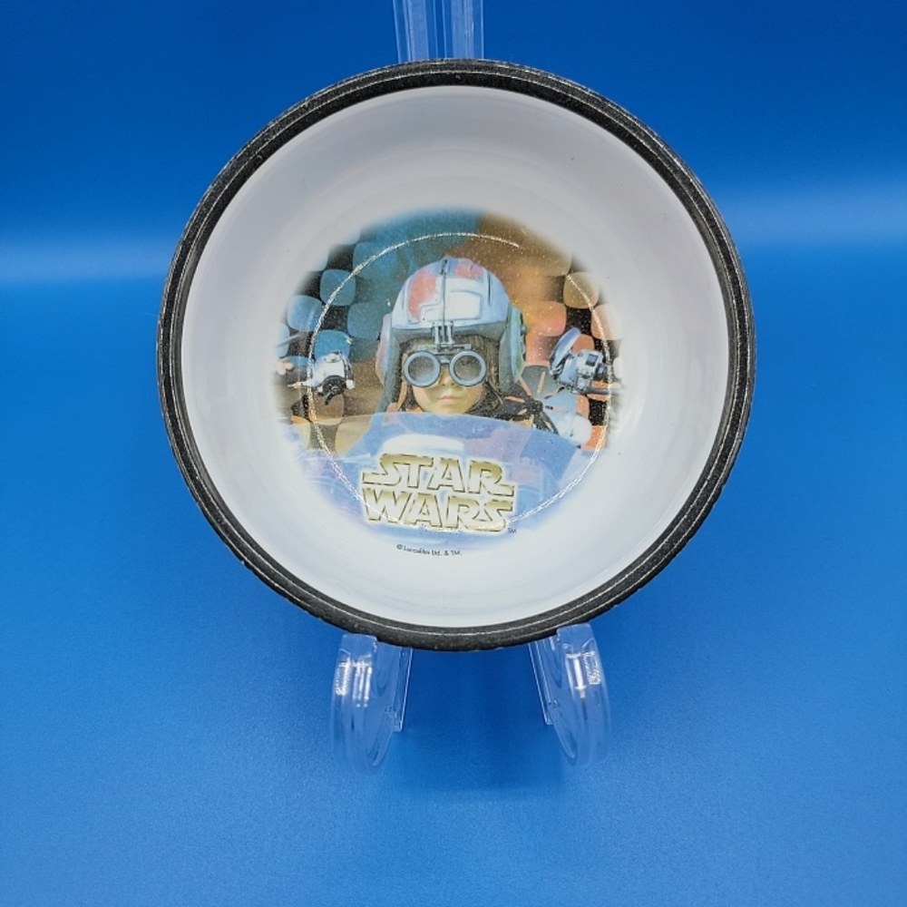 Vintage Star Wars Bowl Plastic Anakin Skywalker Zak Designs Kids Bowl Pod Racing